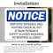 Signmission Employee Entrance Only Visitors Check-In Out OSHA Notice Sign, Vinyl Decal, 14in W x 10in L, 2PK OS-2PACK-NS-D-1014-L-11949 - alternate 4